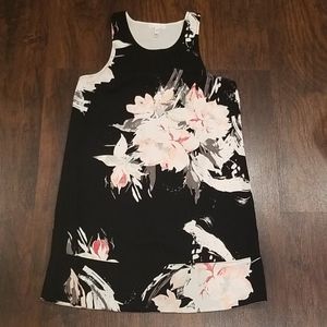 Leith Floral Print Racerback Shift Dress